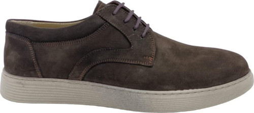 155 Erkek Koyu Kahve Bağcıklı Nubuk Deri Casual Ayakkabı