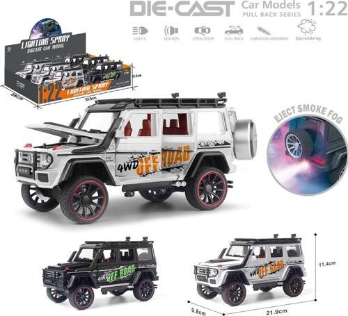 Vardem Oyuncak Çek Bırak 1:22 Sesli Işıklı Buharlı Off-Road Jeep Vrd-Hcl-801Pa (Karışık Renk 1 Adet)
