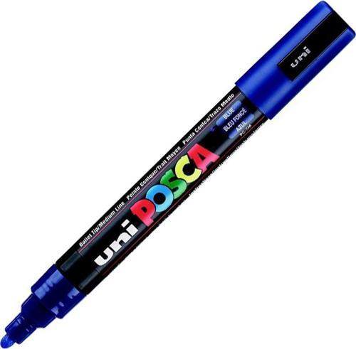 Posca Markör Boyama Kalemi Su Bazlı 1.8-2.5 Su Bazli Poster Markörü Mavi N Pc-5M (6 Lı Paket)