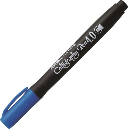 Supreme Calligraphy Pen Kaligrafi Kalemi 4.0 Mm Mavi (12 Li Paket)