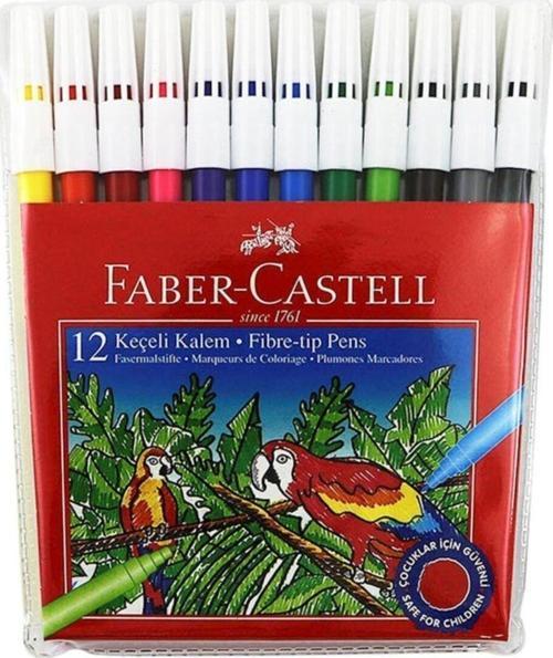 Faber-Castell Keçeli Boya Kalemi Yıkanabilir 12 Renk 5067155130