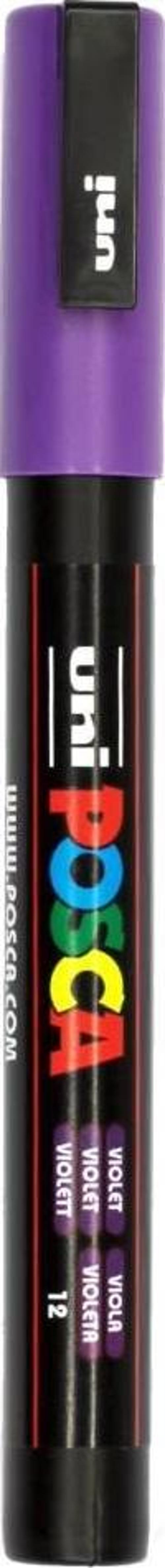 Pc-3M Markör Boyama Kalemi Posca Su Bazlı Poster 0.9-1.3 Mm Mor (12 Li Kutu)