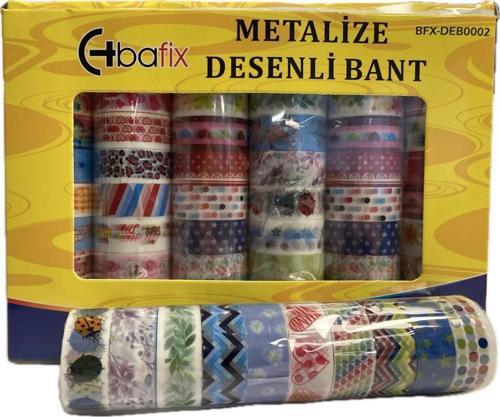 Desenli Bant Metalize 15 Mm X 5 Metr Bfx-Deb0002 (60 Lı Paket)
