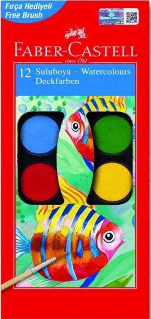 Faber-Castell Sulu Boya Red Line Büyük Boy 12 Renk 5292 125012