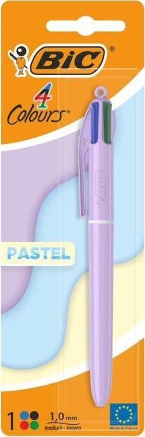 Tükenmez Kalem Pastel 4C Blister 517322 (Karışık Renk 1 Adet)