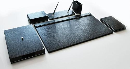 Sümen Takımı White Gold Lüks Suni Deri Krako Siyah 4580-118