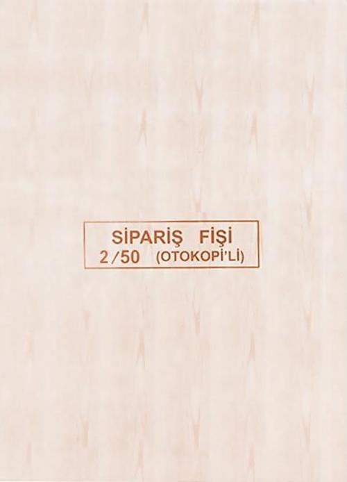 Sipariş Fişi 2-50 2 Nüsha Otokopili 4206 (12 Li Paket)