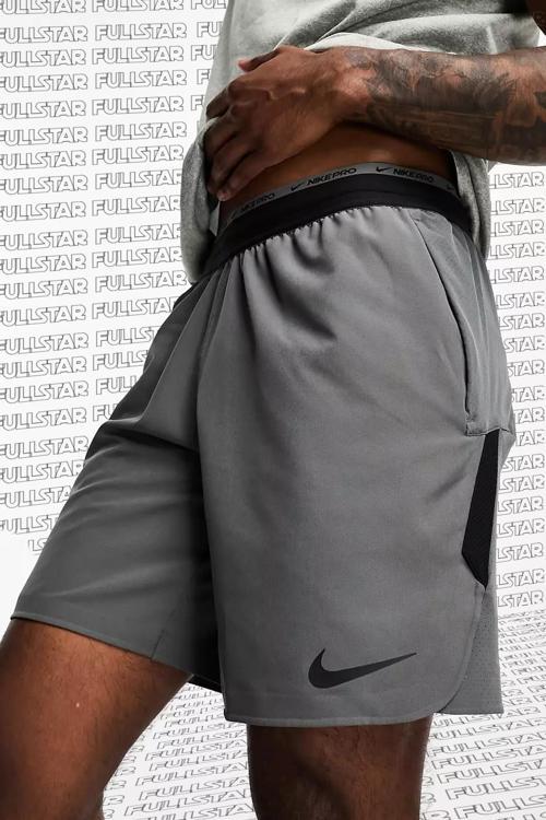 Pro Dri Fit Flex Rep 3.0 Unlined Training Erkek Şort Gri