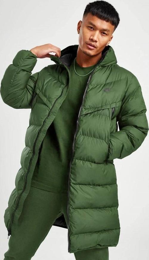 Storm Fit Primaloft Filled Full Zip Khaki Parka Erkek Uzun Mont Parka Haki Yeşil