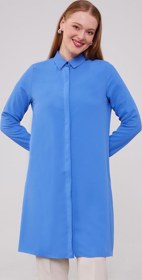 İndigo Şifon Tunik