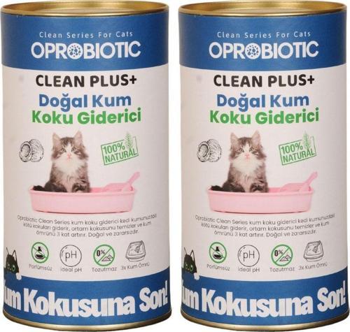 Clean Plus Doğal Kedi Kum Koku Giderici 450Grx 2 Adet