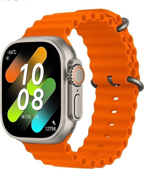 H11+ Ultra Watch 8 Pusula Nfc Siri Vidalı Bluetooth Arama Özellikli Akıllı Saat H11+ Series
