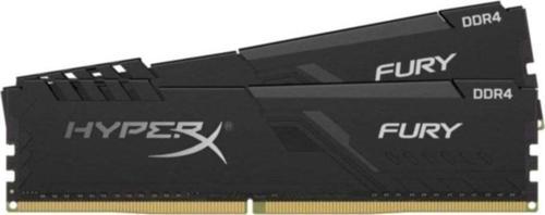 32 Gb (2X16Gb) Ddr4 2400Mhz Kıngston Hyperx Fury Black Cl15 (Hx424C15Fb3K2/32)