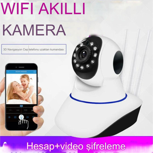 Full Hd 1080P Harekete Duyarlı Gece Görüşlü Kablosuz Sesli Hırsız Bakıcı Denetim Akıllı Ip Kamera