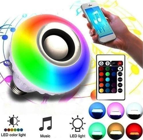 Bluetooth Hoparlör Akıllı Rgb Ledli Ampul Müzikli Lamba Ses Bombası Led Music Bulb/App