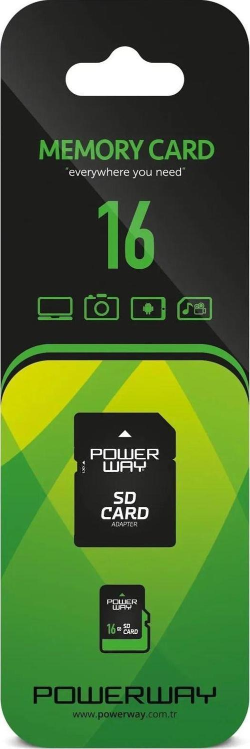 16Gb Hafıza Kartı Adaptör Dahil Haf-Pow-16Gb-0001