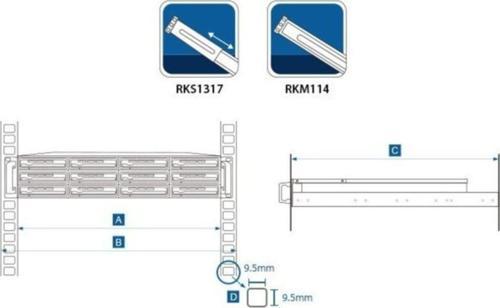 Rks1317 Sliding Rail Kit For 1U2U3U Server
