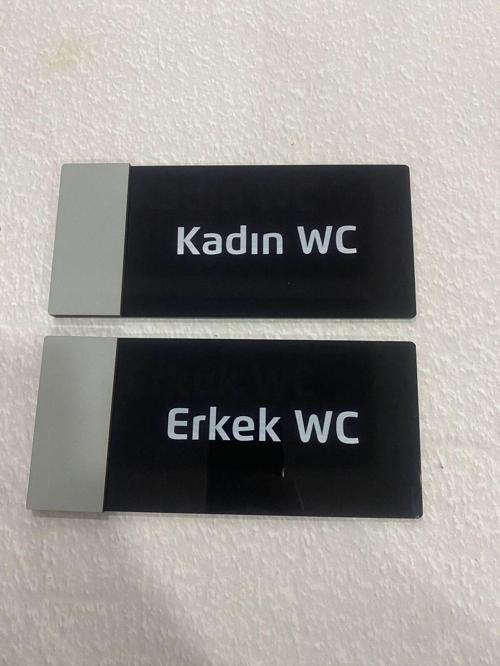Modern Tasarım Pleksi Wc Tabelası