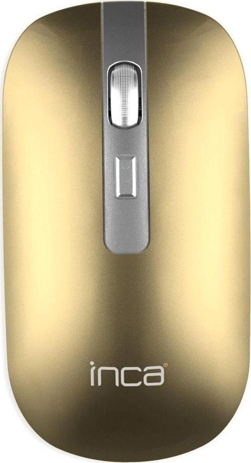 Kablosuz Bluetooth & Wireless Gold Mouse Rechargeable Special Gold Metallic Silent Mouse Iwm-531Rs