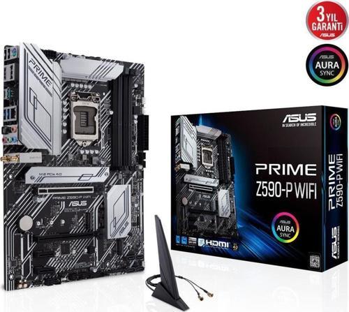 Prime Z590P Wifi 4Xddr4 3Xm.2 1Xglan 1200Pin Anakart