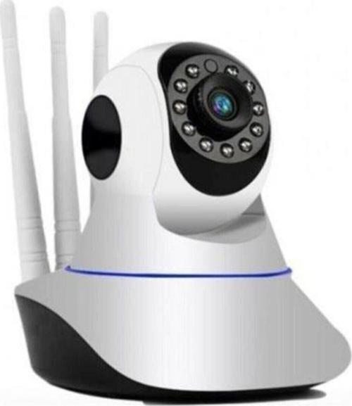 Kablosuz Wifi Ip Kamera 1080P Full Hd 3 Mp Hareketli Kamera Gece Görüşlü Beyaz