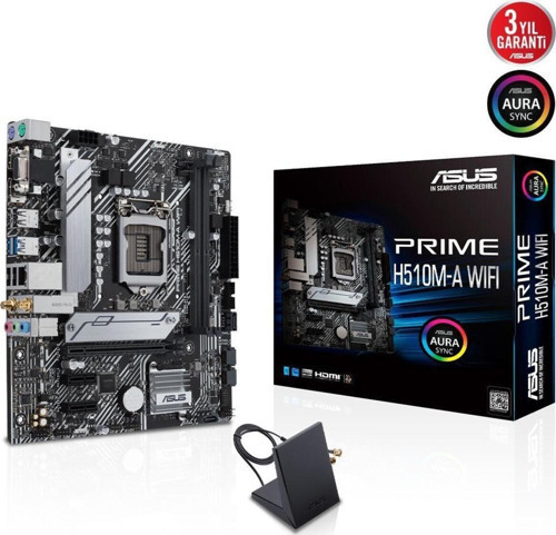 Prime H510Ma Wifi H510 2Xddr4 1Xglan 1Xm.2 1200Pin Anakart