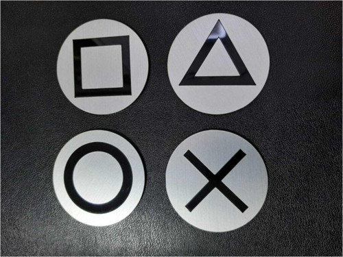Playstatıon 4 Metal Görünümlü Pleksi Bardak Altlığı-4Lü Paket