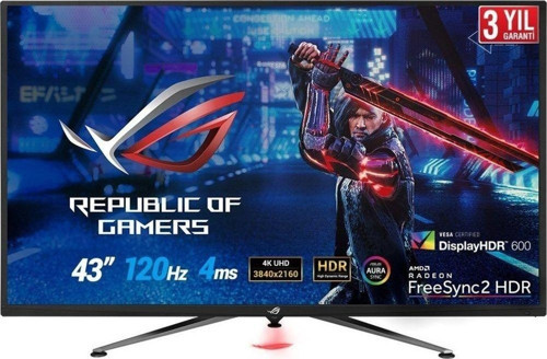 Rog Strıx 43" Xg438Q 4Ms 120Hz Hdmı+ Display Freesync 4K Ultra Hd Gaming Monitör