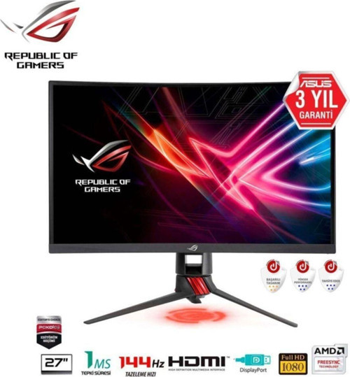 Rog Strix Xg27Vq 27'' 4Ms 144Hz Fhd Freesync™ Monitör