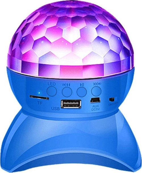 Led Işıklı Disko Topu Şarjlı Bluetooth Hoparlör Tavan Işık Yansıtma