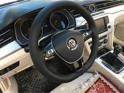 Mini Cooper Clubman Uyumlu Dikmeli Direksiyon Kılıfı Siyah Düz ( Araca Özel )
