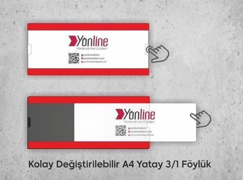 Kapı Ve Duvar Tipi Kolay Değiştirilebilir A4 1/3 Föylük