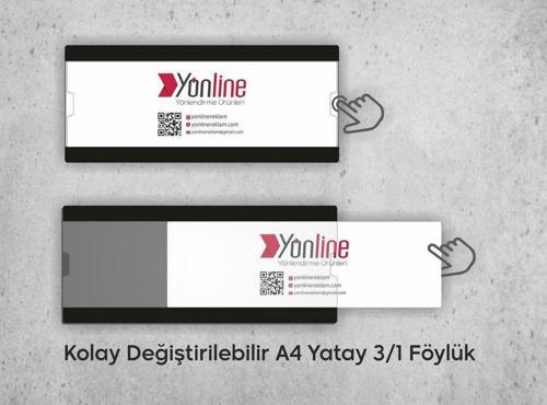Kapı Ve Duvar Tipi Kolay Değiştirilebilir A4 1/3 Föylük