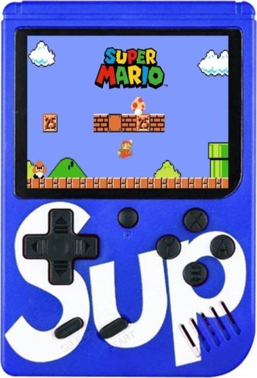 Retro 400 Nostalji Oyunlu Mini Atari Gameboy & Gamebox Oyun Konsolu Mavi Gameboy