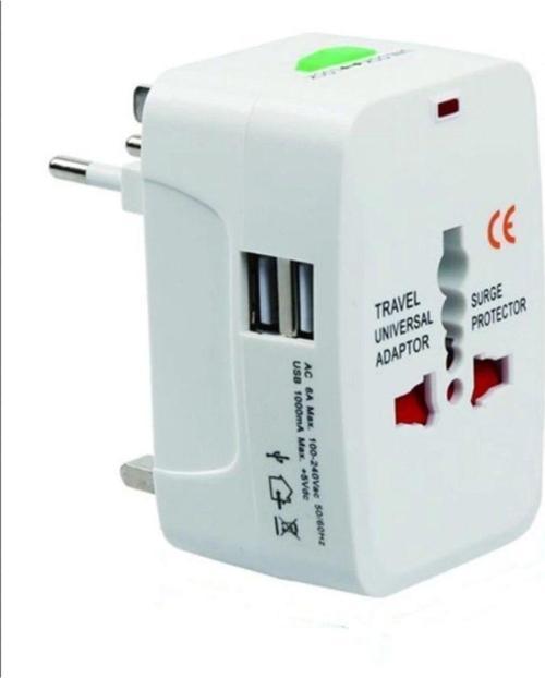 Evrensel Priz-Fiş Çevirici Seyahat Adaptörü 2 Usb - Universal Travel Adapter All-İn-One