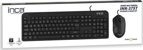 Imk-375T Usb Q Trk Optic Mouse Siyah Standart Klavye - Mouse Set