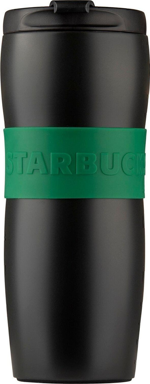 Yeşil Şeritli Siyah Termos 355 Ml