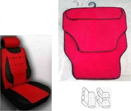 Oto Koltuk Kılıfı Takımıkırmızı Siyah Renk – Komple Paspas Takımı Hediyeli Peugeot 607