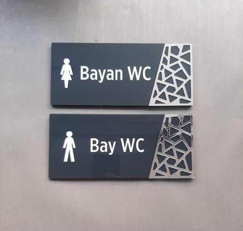 Antrasit Silver Pattern Seri Wc Yönlendirme Seti