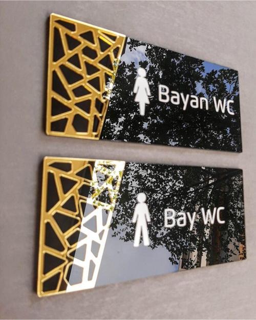 Black Gold Pattern Seri Wc Yönlendirme Seti