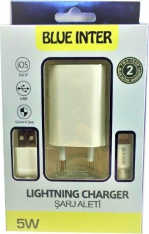 Blueinter Iphone Uyumlu Şarj Kablo Ve Adaptör Başlık Takım Set