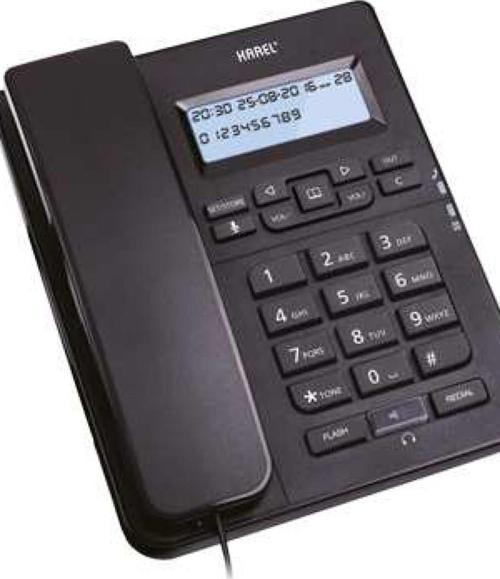 Tm145 Siyah Kulaklıklı Ekranlı Masa Üstü Telefon