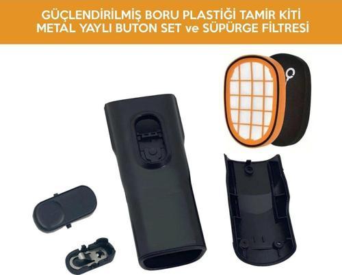 8000 Serisi Speedpro Dikey Süpürge Boru Tamir Kiti , Metal Yaylı Buton Ve Filtre