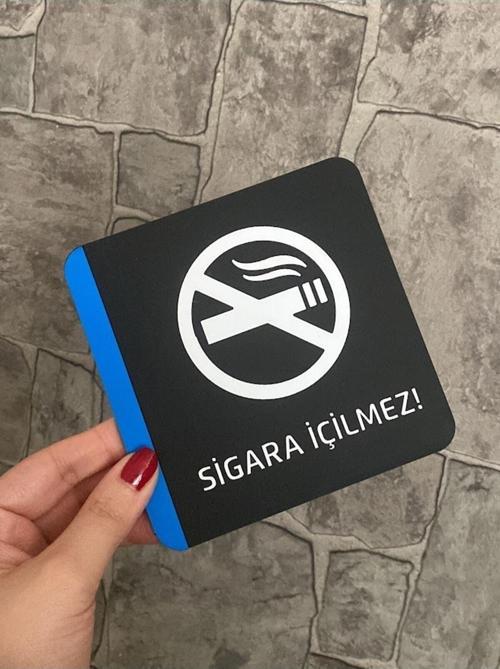 Pleksi Sigara Içilmez Uyarı Levhası