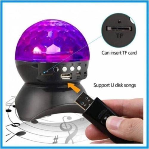 L740 Disko Topu Led Işıklı Şarjlı Bluetooth Hoparlör Disco Speaker Aux/Fm/Tf
