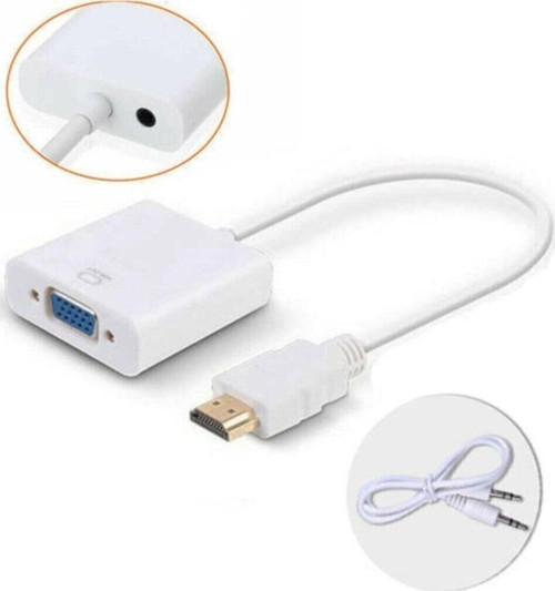 Doğabilişim Hdmı To Vga Hdmi To Vga Uyumlu Dönüştürücü Çevirici Ses Çıkışlı Adaptör