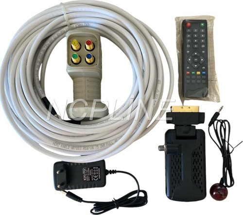 Scart Uydu & 10 Metre Çanak Anten Kablosu & 4'Lü Lnb Set Paket Scart Skart Uydu Set