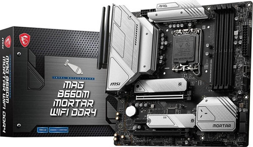 Mag B660M Mortar Max Wıfı Ddr4 Intel 1700 Soket Ddr4 4800Mhz M.2 Matx Anakart Uyumlu