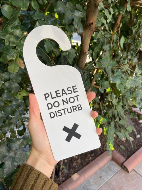 Lütfen Rahatsız Etmeyiniz Kapı Kolu Askısı Do Not Disturb