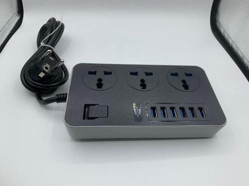 Tb-T09 Akım Korumalı 6 Port Usb Girişli 3'Lü Priz